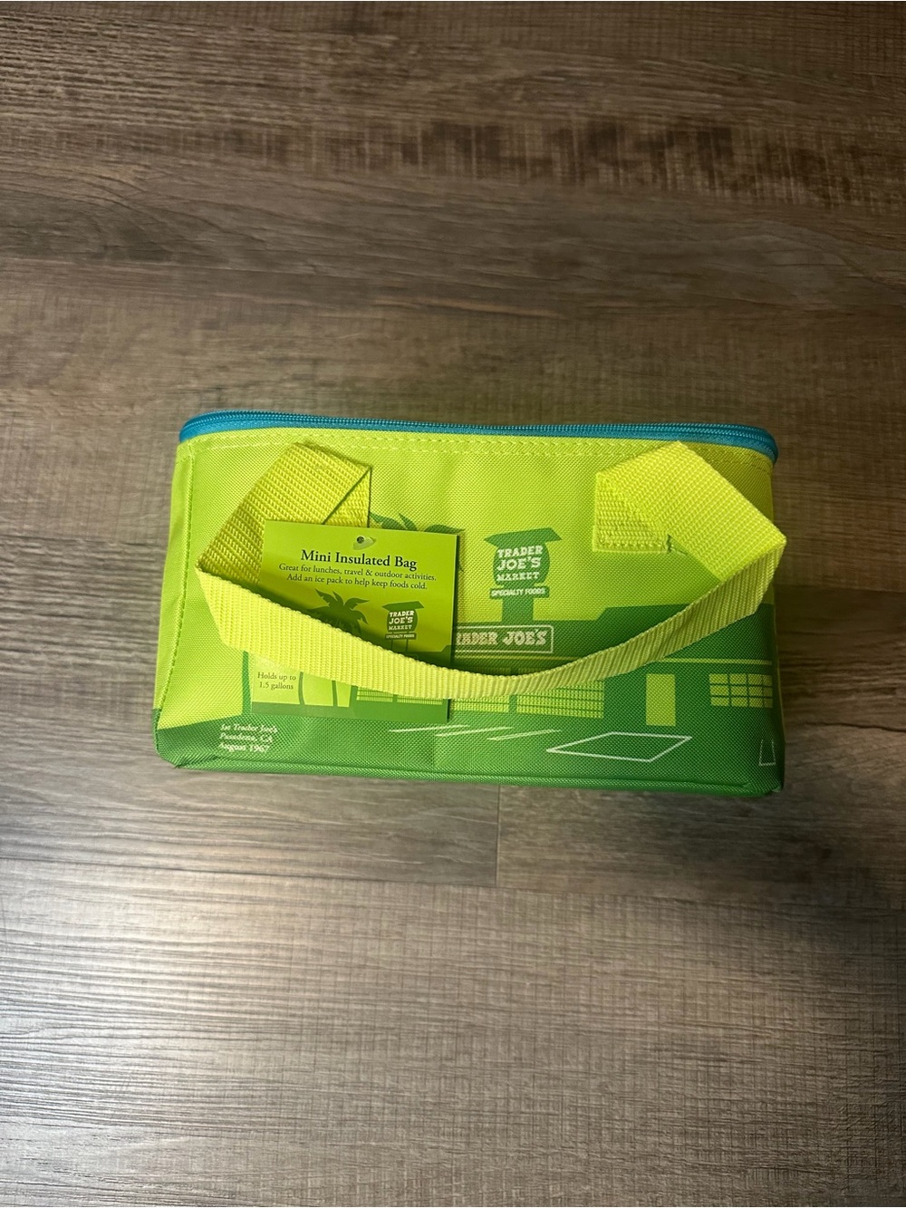 NWT Trader Joe’s Mini Insulated Tote / Cooler Bag Green (2026 Release)